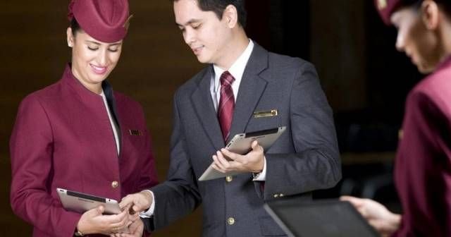 Qatar Airways cabin crew recruitment photos for candidates in Brazil