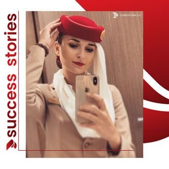 História de sucesso comissário de voo Emirates após curso e sessão de fotos profissional – Dubai