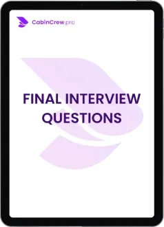 Perguntas e respostas da entrevista final para seleção de comissário de voo: última fase cara a cara com o recrutador. Prepare-se para Emirates Open Day e Assessment Centre.